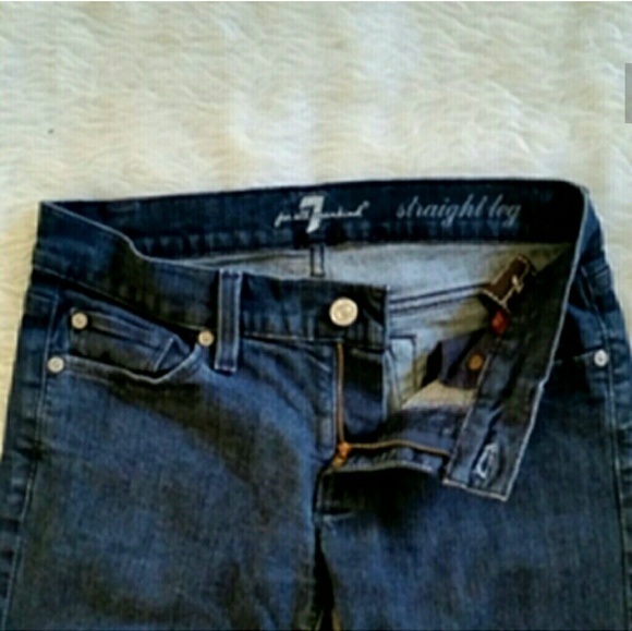 Sz 26 7FAMK Straight Leg Ankle Jean Mankind - Picture 3 of 6